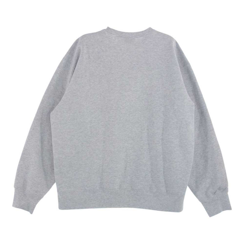 Supreme シュプリーム 21SS  Small Box Crew Neck スモール ボックス ロゴ クルー ネック スウェット グレー系 L【中古】