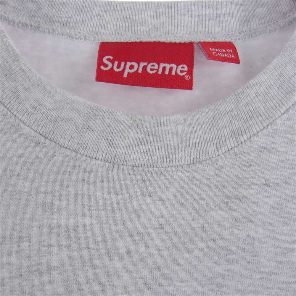 Supreme シュプリーム 21SS  Small Box Crew Neck スモール ボックス ロゴ クルー ネック スウェット グレー系 L【中古】