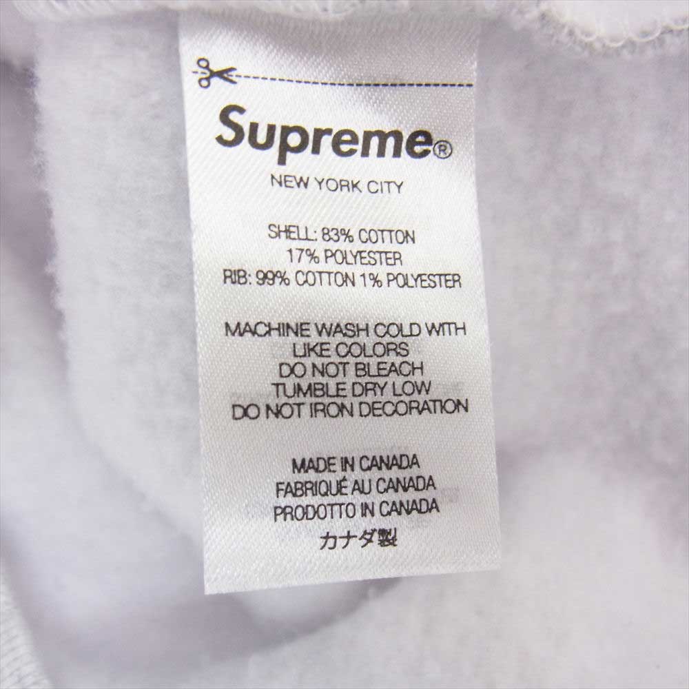 Supreme シュプリーム 21SS  Small Box Crew Neck スモール ボックス ロゴ クルー ネック スウェット グレー系 L【中古】