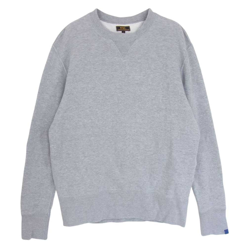 フリーマンズスポーティングクラブ x LOOPWHEELER ループウィラー CREW NECK SWEAT クルーネック スウェット グレー系 2【中古】