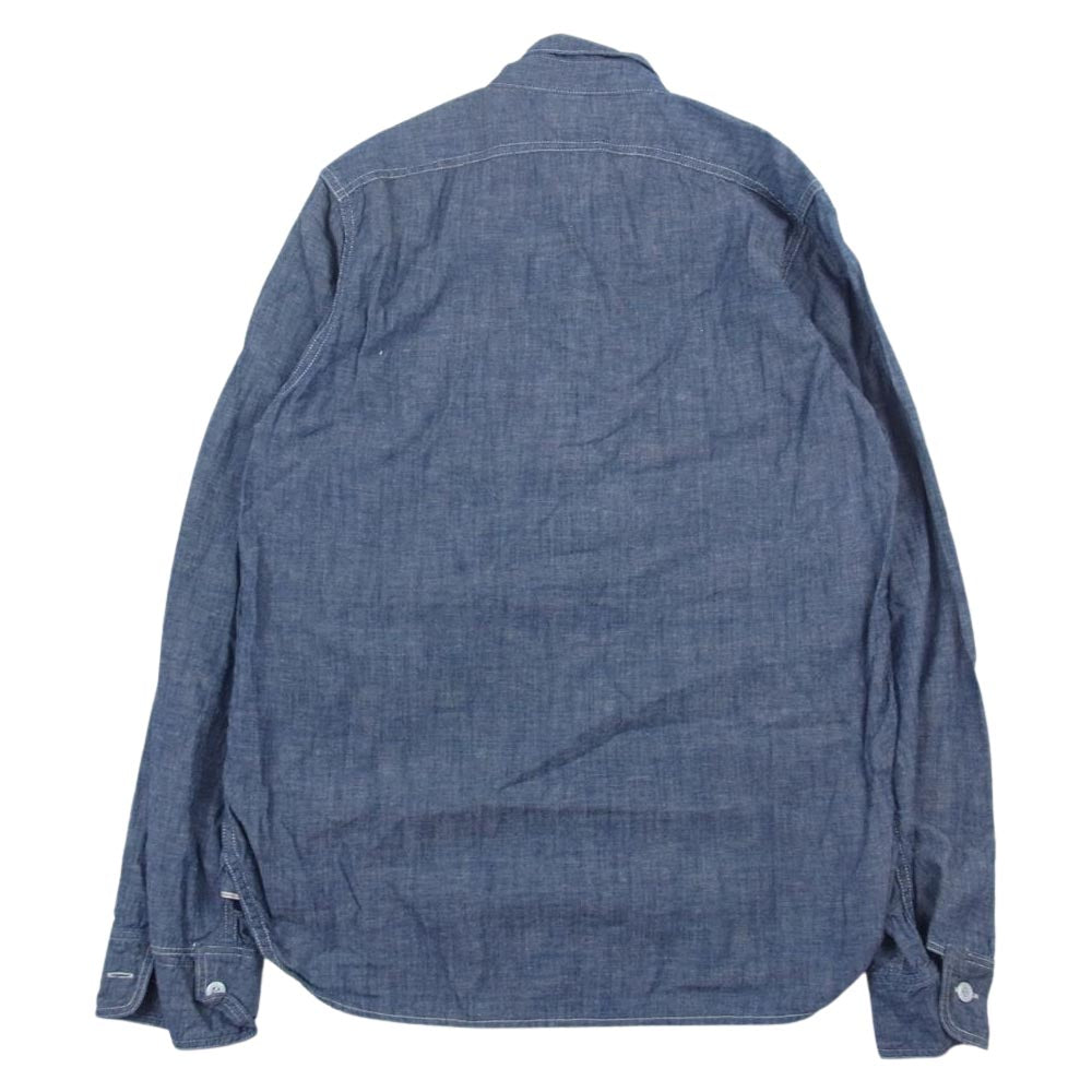 The REAL McCOY'S ザリアルマッコイズ Joe McCOY ジョーマッコイ 8HOUR UNION WORK SHIRT ワーク シャツ インディゴブルー系 14【中古】