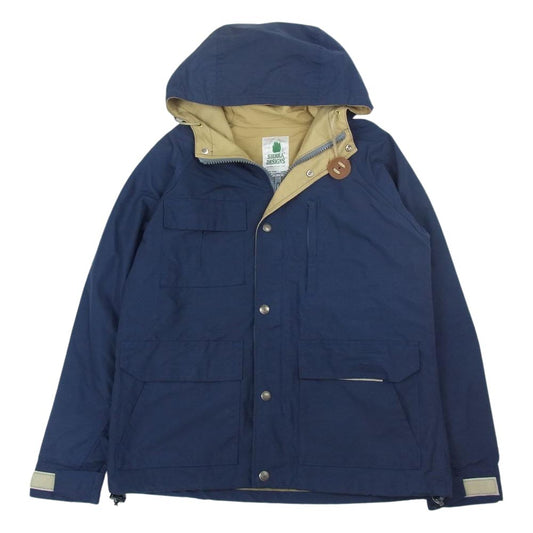 SIERRA DESIGNS シエラデザイン 5001J アメリカ製 50周年 記念 ショート マウンテン パーカー フード ジャケット ネイビー ネイビー系 XS【中古】