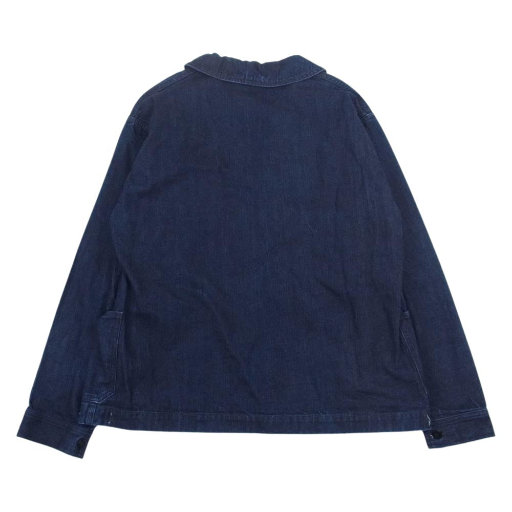 The REAL McCOY'S ザリアルマッコイズ U.S.NAVY WWⅠドレスジャンパー DUNGAREES デニム ジャケット インディゴブルー系 4【美品】【中古】