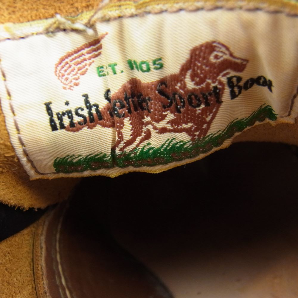 RED WING レッドウィング 9894 犬タグ 復刻 Irish Setter アイリッシュセッター WORK OXFORD ワークオックス フォード レザー シューズ ブラック ブラック系 6.5D【中古】