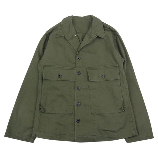 The REAL McCOY'S ザリアルマッコイズ MJ22013 U.S.N. JACKETS HERRINGBONE TWILL ヘリンボーン 海軍 月桂樹ボタン ツイル 2ポケット ジャケット カーキ系【中古】
