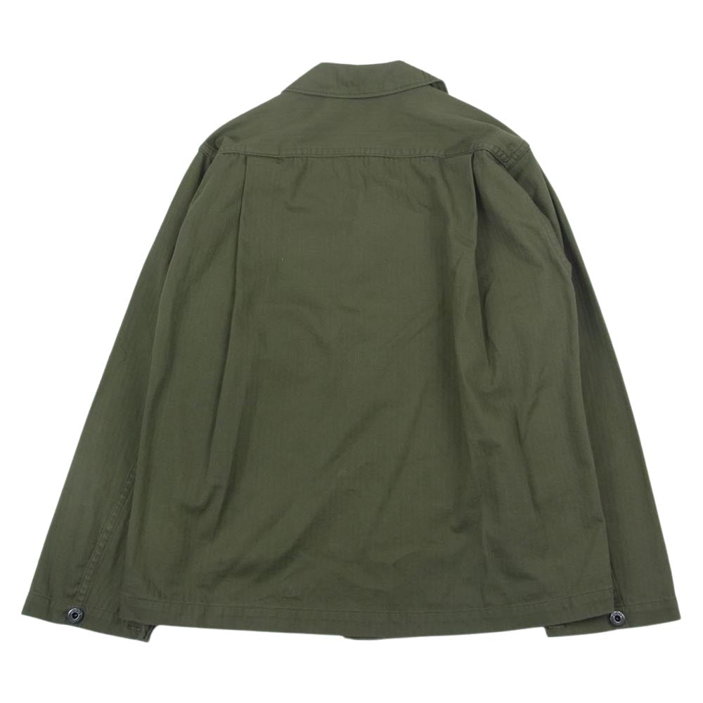 The REAL McCOY'S ザリアルマッコイズ MJ22013 U.S.N. JACKETS HERRINGBONE TWILL ヘリンボーン 海軍 月桂樹ボタン ツイル 2ポケット ジャケット カーキ系【中古】