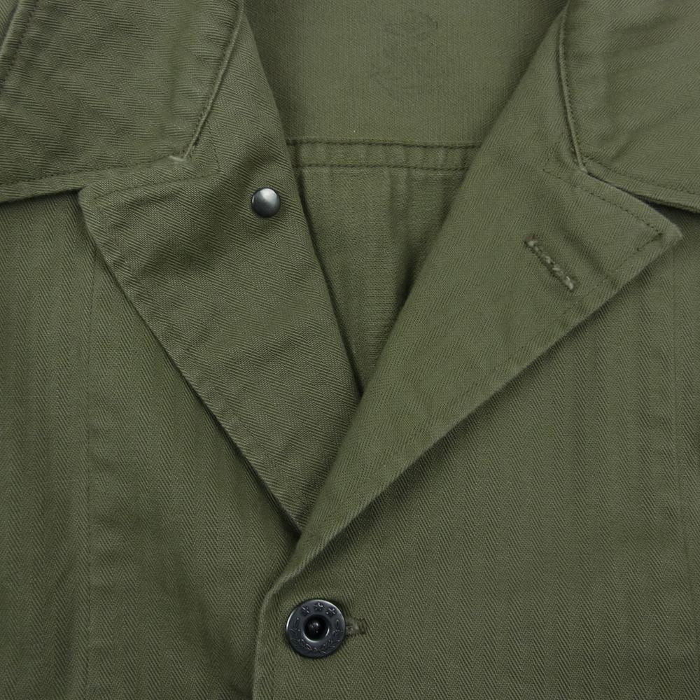 The REAL McCOY'S ザリアルマッコイズ MJ22013 U.S.N. JACKETS HERRINGBONE TWILL ヘリンボーン 海軍 月桂樹ボタン ツイル 2ポケット ジャケット カーキ系【中古】
