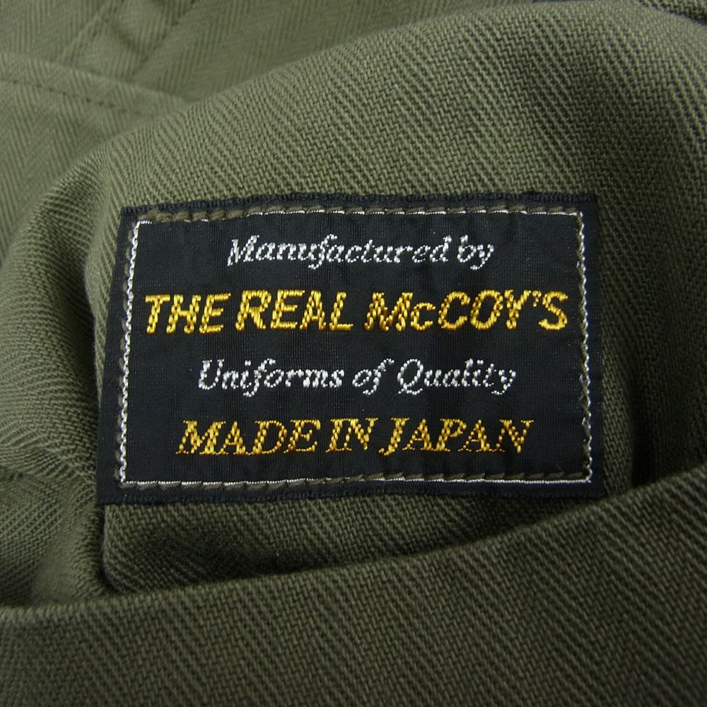 The REAL McCOY'S ザリアルマッコイズ MJ22013 U.S.N. JACKETS HERRINGBONE TWILL ヘリンボーン 海軍 月桂樹ボタン ツイル 2ポケット ジャケット カーキ系【中古】