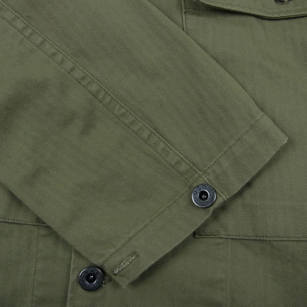 The REAL McCOY'S ザリアルマッコイズ MJ22013 U.S.N. JACKETS HERRINGBONE TWILL ヘリンボーン 海軍 月桂樹ボタン ツイル 2ポケット ジャケット カーキ系【中古】