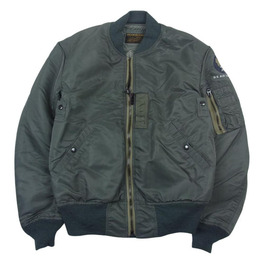 TOY'S McCOY トイズマッコイ MIL-J-8279 ALBERT TURNER  アルバートターナー 実名復刻 TYPE MA-1 フライト ジャケット カーキ系 S【美品】【中古】