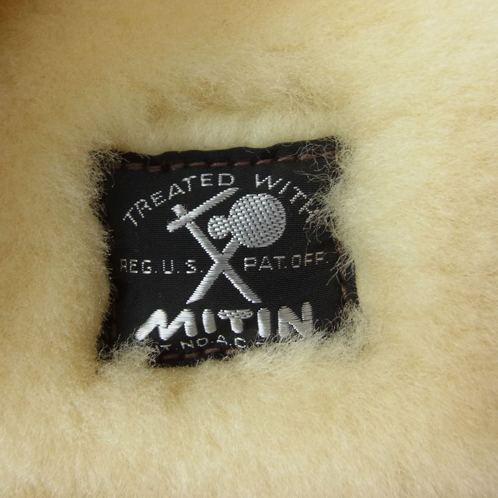 The REAL McCOY'S ザリアルマッコイズ MJ22104 TYPE C-3 VEST シープスキン ボア レザー ムートン ベスト ブラウン系 S【美品】【中古】