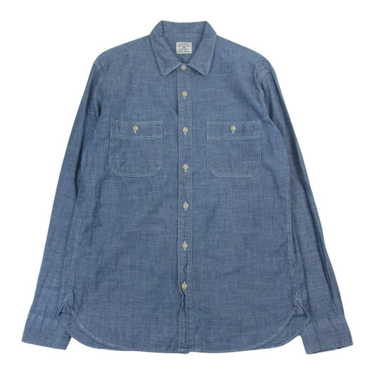 J.CREW ジェイクルー シャンブレー 長袖  シャツ インディゴブルー系 M【中古】
