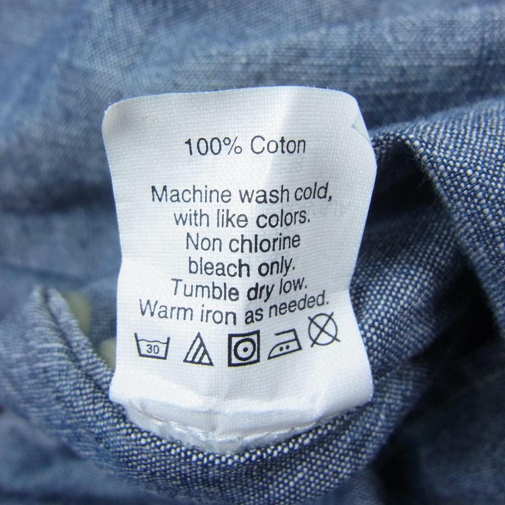 J.CREW ジェイクルー シャンブレー 長袖  シャツ インディゴブルー系 M【中古】