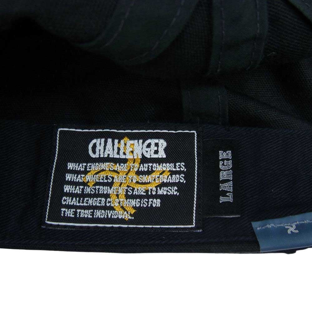 CHALLENGER チャレンジャー ロゴ刺繍 キャスケット ブラック系 L【中古】