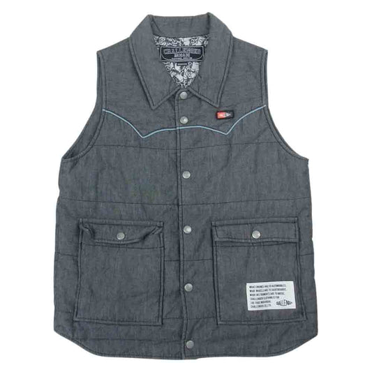 CHALLENGER チャレンジャー CLG-JK012-016 中綿 ロゴワッペン ベスト グレー系 M【中古】