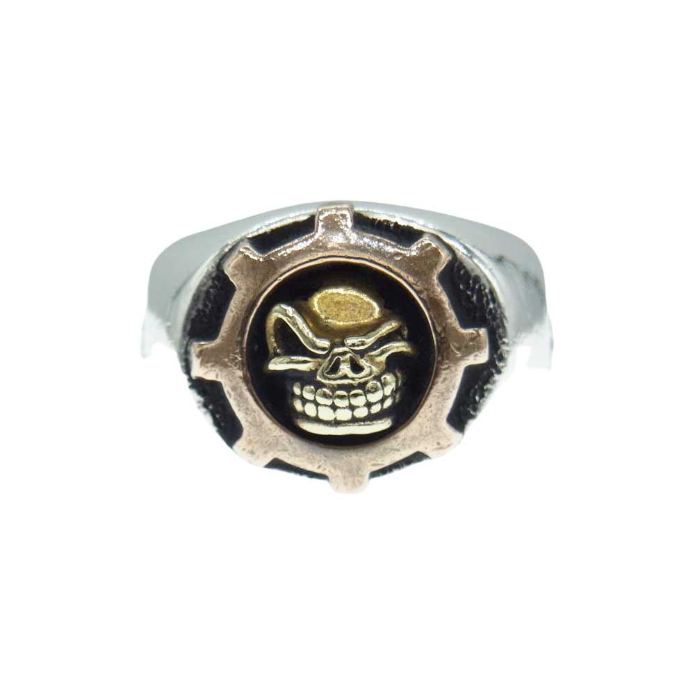 STARLIN GEAR スターリンギア ギャラ付 コパー ニューギア ブラス フェイス シルバー リング シルバー系 18号【中古】