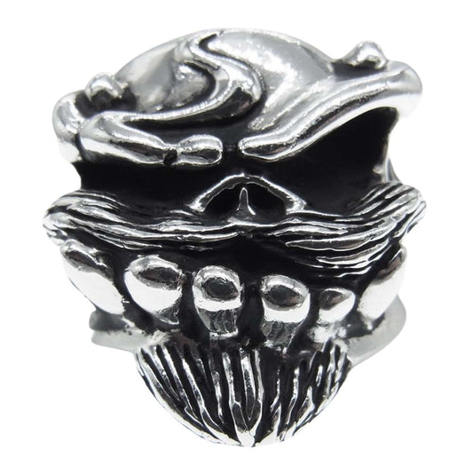STARLIN GEAR スターリンギア ギャラ付 Puncher New Devil Bruiser Ring パンチャー ニュー デビル ブルーザー リング シルバー系 20号【中古】