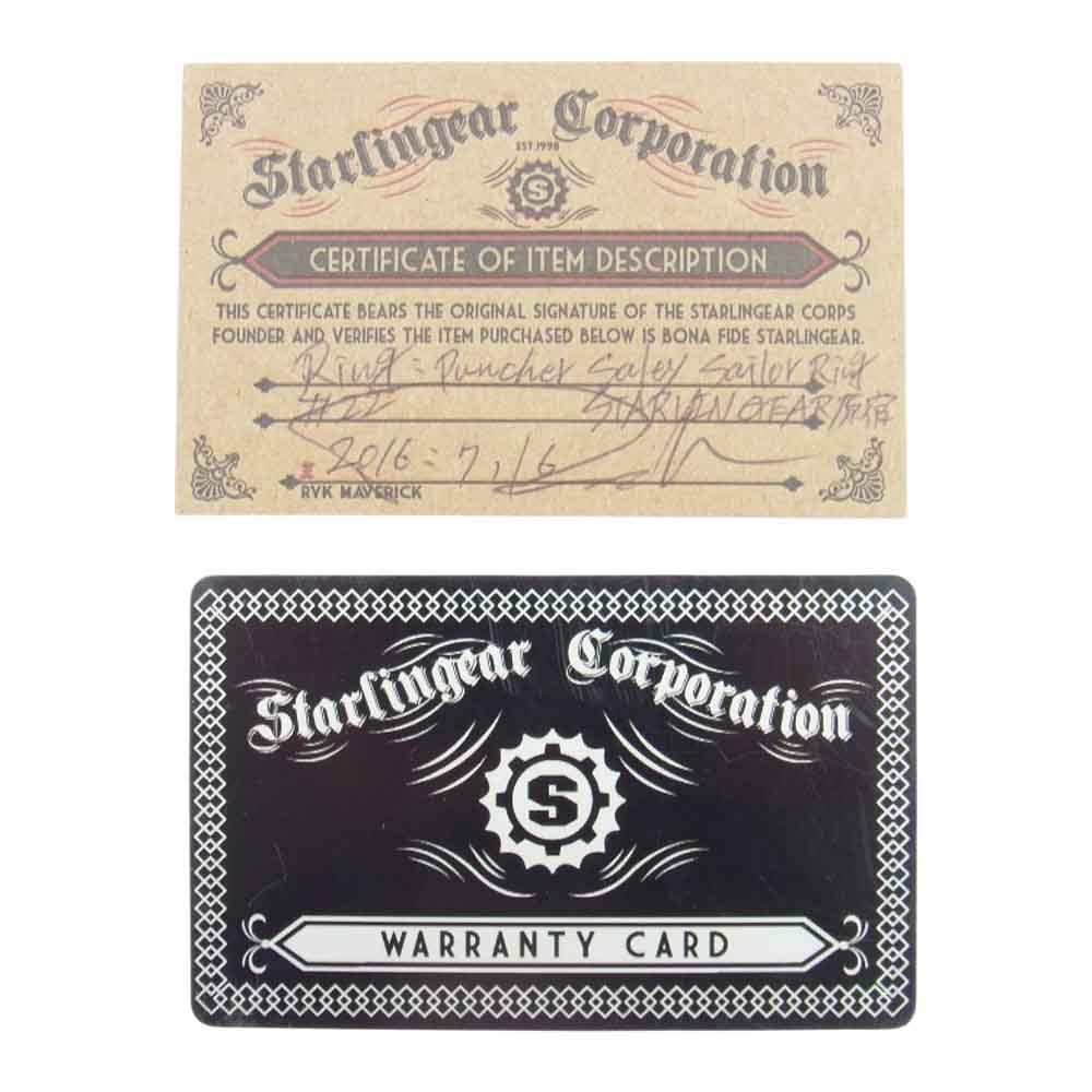 STARLIN GEAR スターリンギア ギャラ付 Puncher Salty Sailor Ring パンチャー ソルティー セーラー シルバー リング シルバー系 21号【中古】