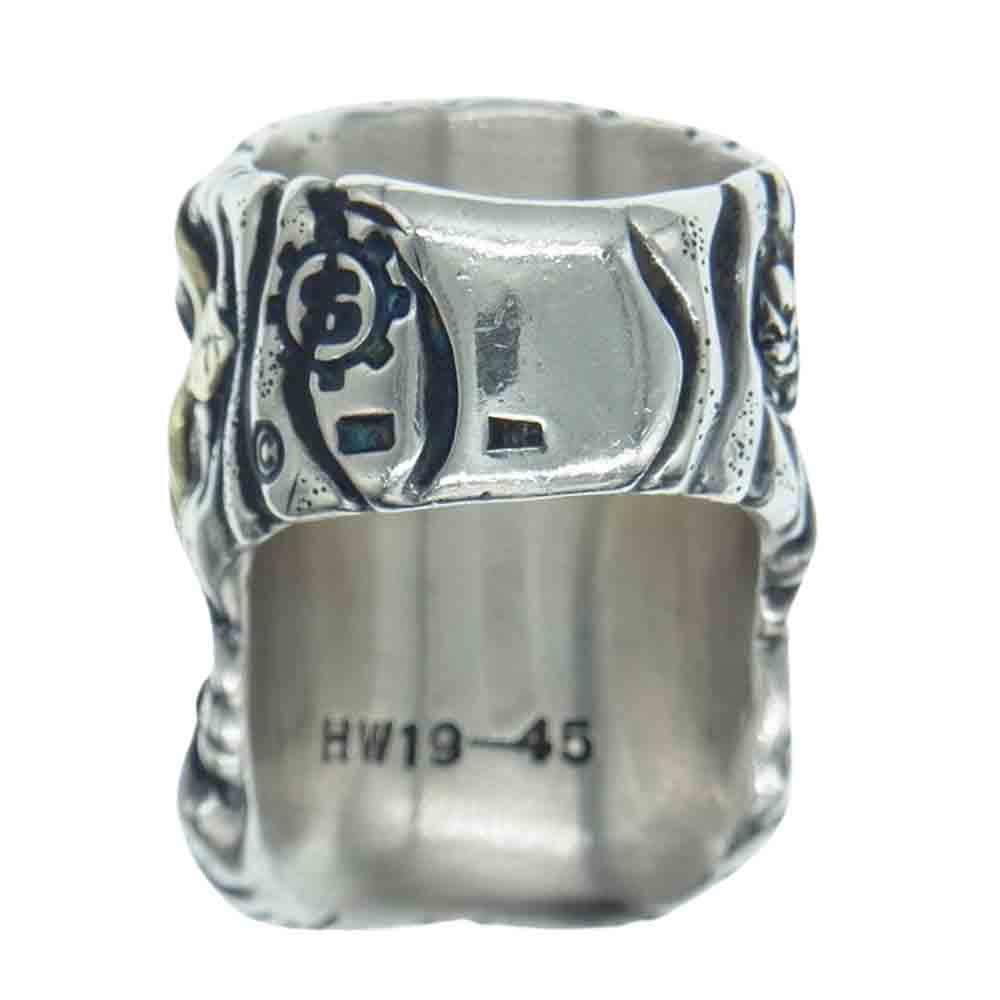 STARLIN GEAR スターリンギア ギャラ付 2019 ハロウィン 限定 ウッズマン K18 ライン リーフ シルバー リング シルバー系 22号【中古】