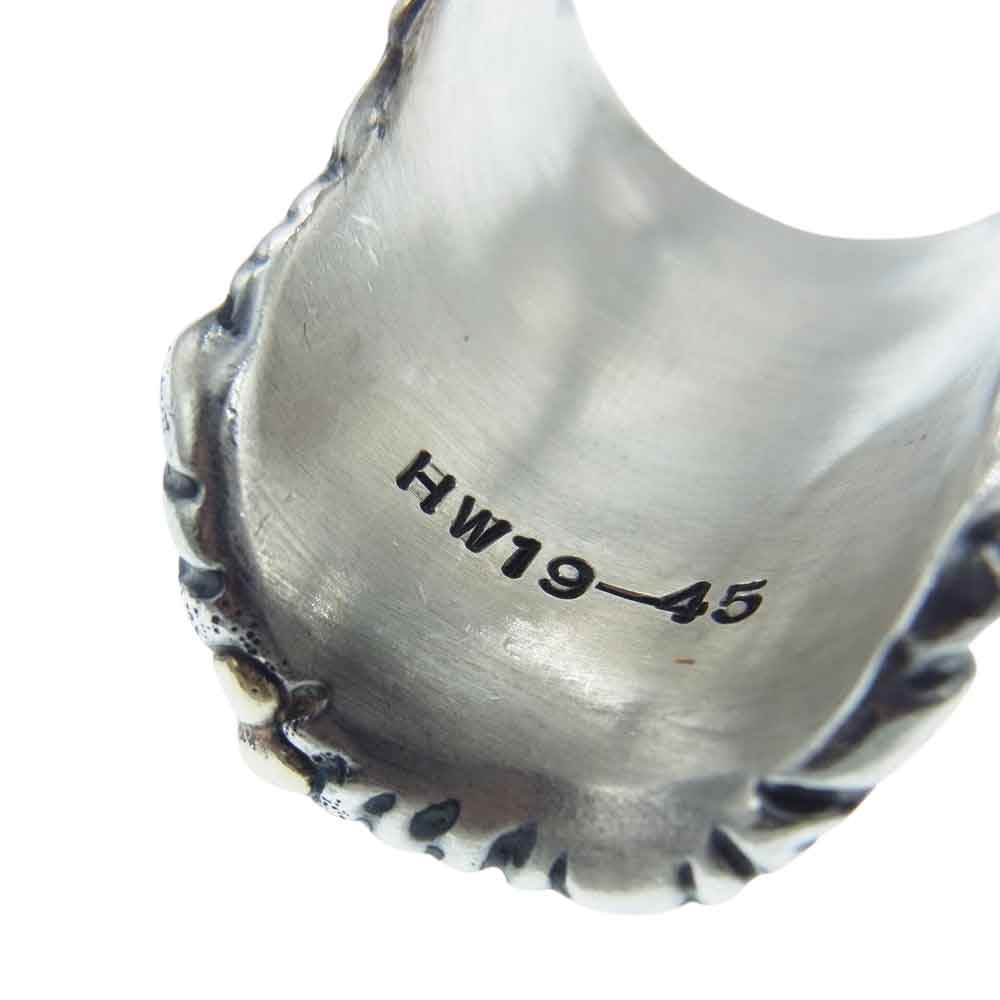 STARLIN GEAR スターリンギア ギャラ付 2019 ハロウィン 限定 ウッズマン K18 ライン リーフ シルバー リング シルバー系 22号【中古】