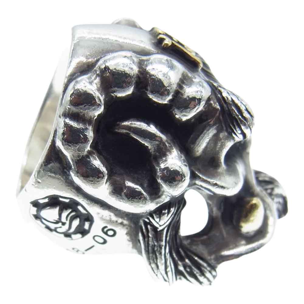 STARLIN GEAR スターリンギア ギャラ付 2018 ハロウィン 限定 オールド ホーニー デビル K22 2ファング 13レタリング シルバー リング シルバー系 21.5号【中古】