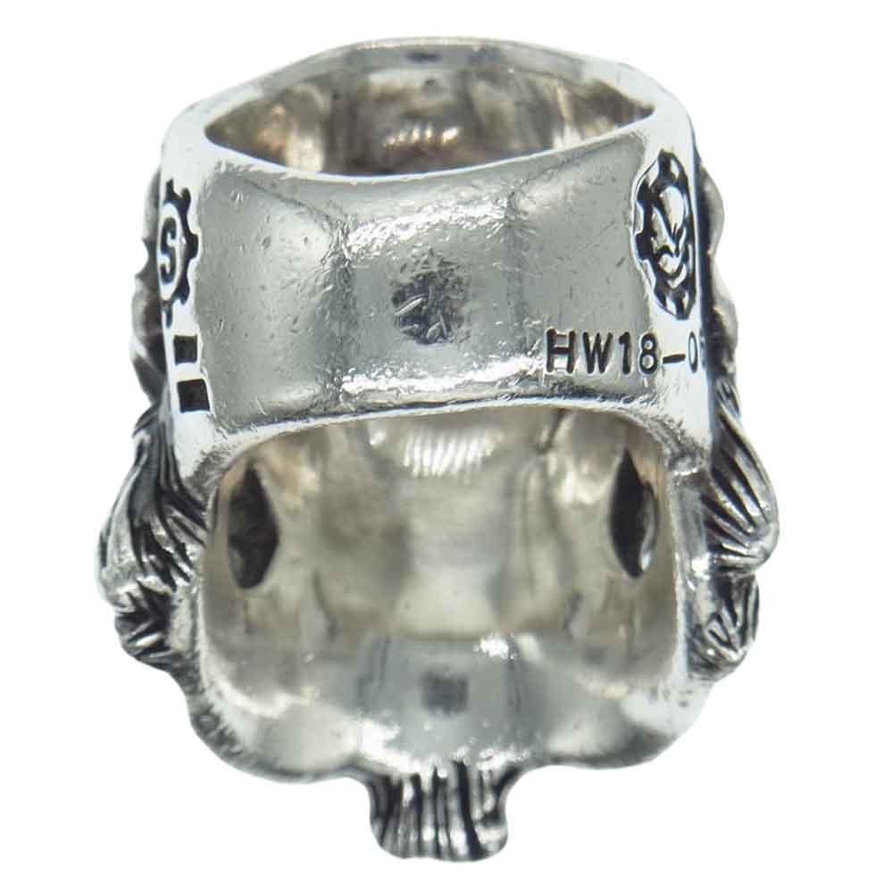 STARLIN GEAR スターリンギア ギャラ付 2018 ハロウィン 限定 オールド ホーニー デビル K22 2ファング 13レタリング シルバー リング シルバー系 21.5号【中古】