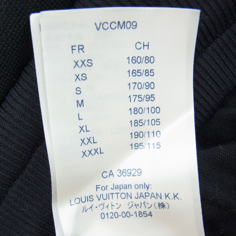 LOUIS VUITTON ルイ・ヴィトン 19SS 1A53OJ Logo Embroidered Track Pants ルイヴィトン ロゴ刺繍 トラックパンツ ブラック系 XS【中古】