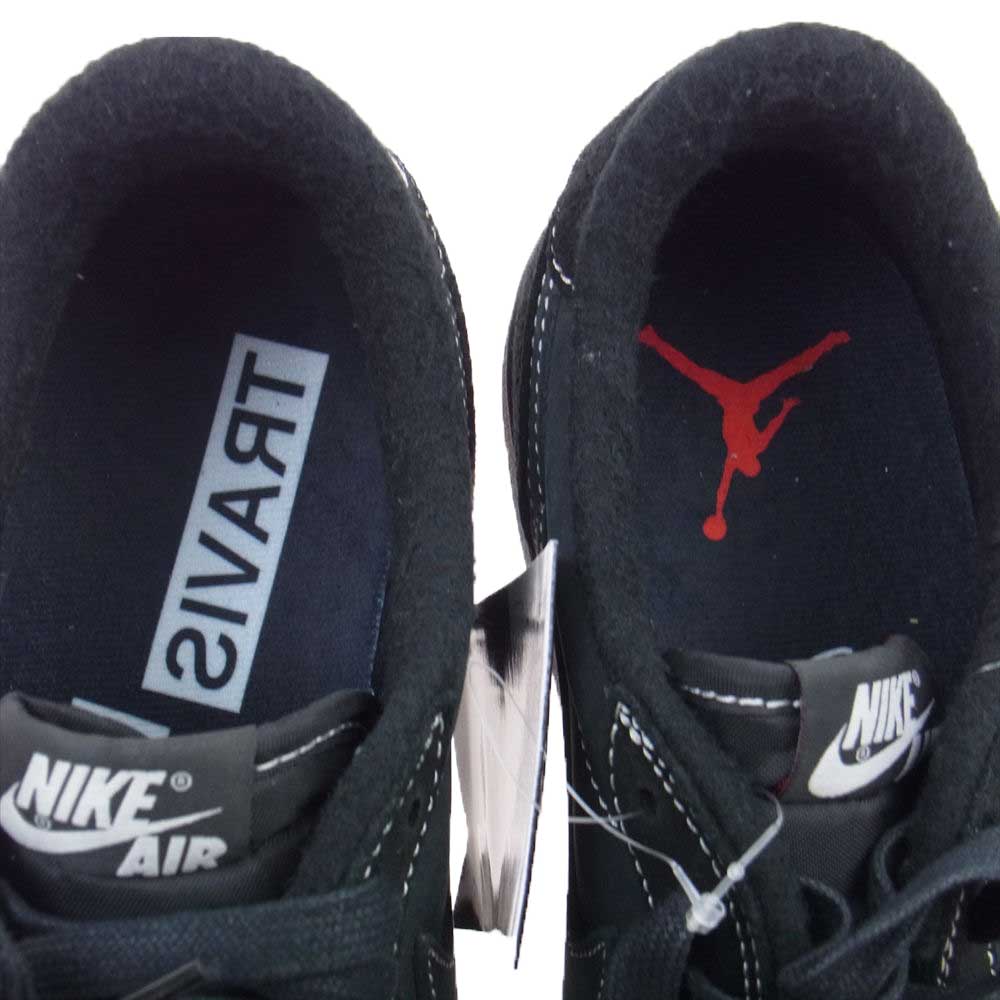 NIKE AIR JORDAN ナイキ ジョーダン DM7866 001 1 Low OG SP × Travis Scott Black Phantom トラヴィス スコット ブラック ファントム スニーカー ブラック系 27.5cm【新古品】【未使用】【中古】