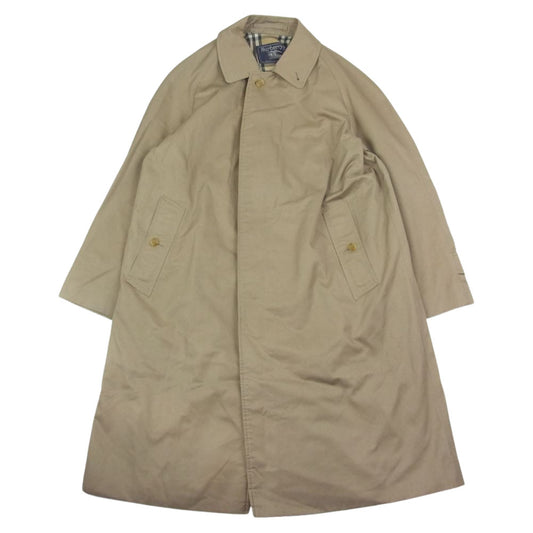 BURBERRY バーバリー 90s オールド 英国製 ステンカラーコート 裏ノバチェック ベージュ バルマカーンコート ベージュ系【中古】