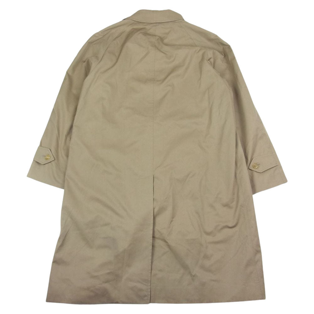 BURBERRY バーバリー 90s オールド 英国製 ステンカラーコート 裏ノバチェック ベージュ バルマカーンコート ベージュ系【中古】