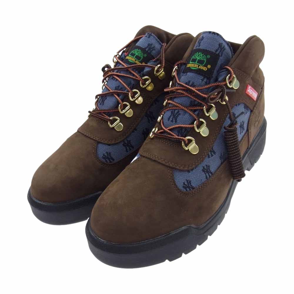 Supreme シュプリーム 21AW 21AW New York Yankees Timberland Boot ニューヨークヤンキース ティンバーランド ブーツ ブラウン系 26.5【新古品】【未使用】【中古】