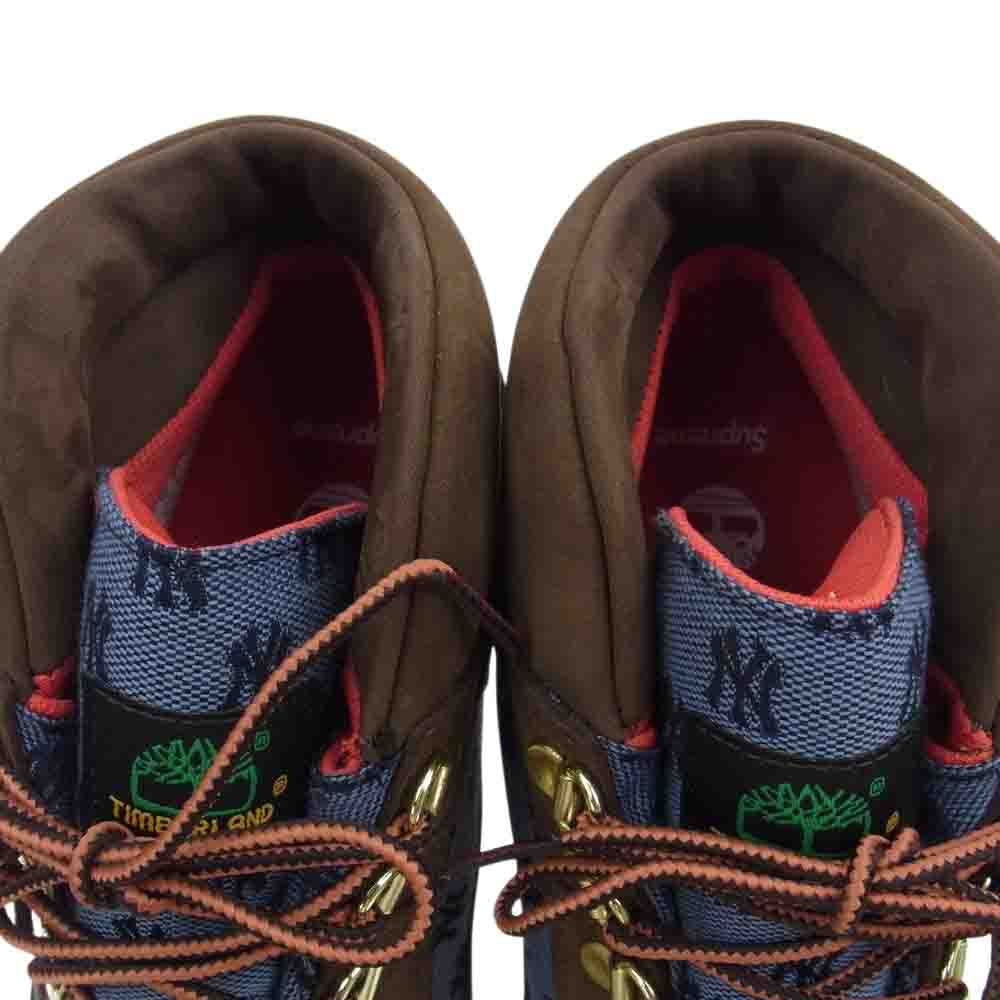 Supreme シュプリーム 21AW 21AW New York Yankees Timberland Boot ニューヨークヤンキース ティンバーランド ブーツ ブラウン系 26.5【新古品】【未使用】【中古】