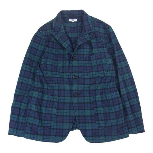 Engineered Garments エンジニアードガーメンツ ブラックウォッチ チェック ベッドフォード 3ボタン 4ポケット テーラード ジャケット グリーン系 ネイビー系 S【中古】