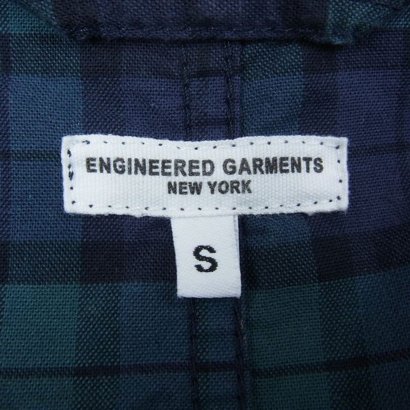 Engineered Garments エンジニアードガーメンツ ブラックウォッチ チェック ベッドフォード 3ボタン 4ポケット テーラード ジャケット グリーン系 ネイビー系 S【中古】