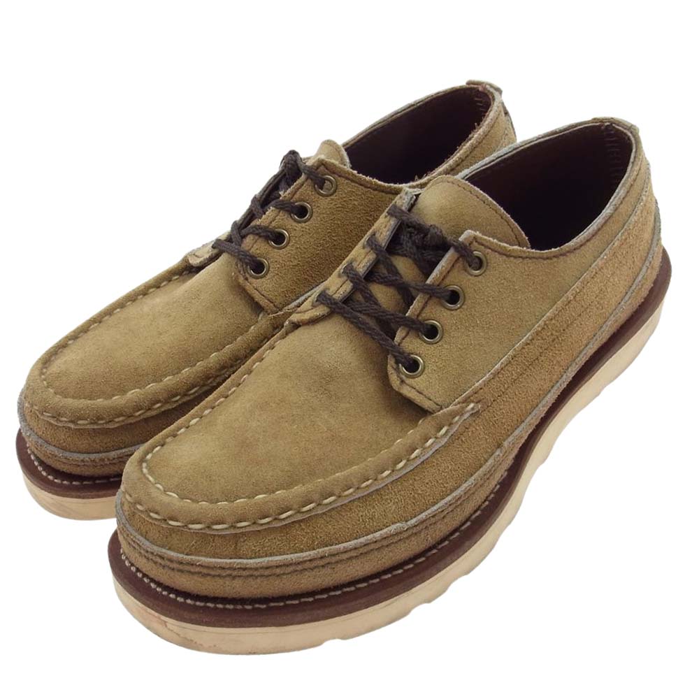 RUSSELL MOCCASIN ラッセルモカシン Triple Vamp Military Last Laramie Suede Tan トリプルヴァンプ ミリタリー ラスト スエード タン シューズ ライトブラウン系 7.5【中古】