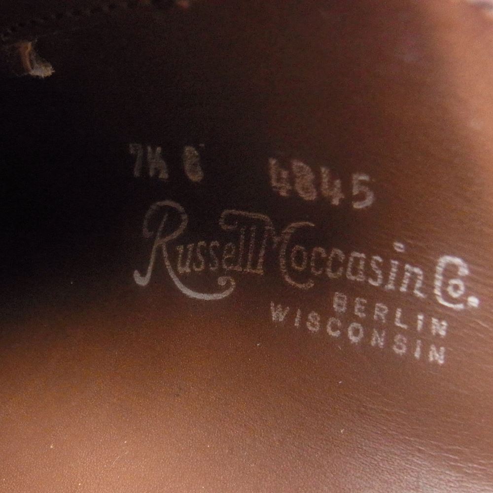 RUSSELL MOCCASIN ラッセルモカシン Triple Vamp Military Last Laramie Suede Tan トリプルヴァンプ ミリタリー ラスト スエード タン シューズ ライトブラウン系 7.5【中古】