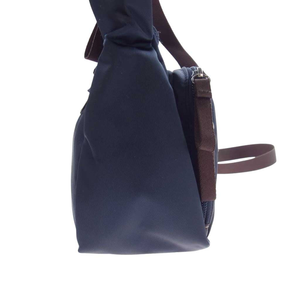 PORTER ポーター 728-08709 PLAN 2WAY SHOULDER BAG ショルダー バッグ ネイビー系 ブラウン系【中古】