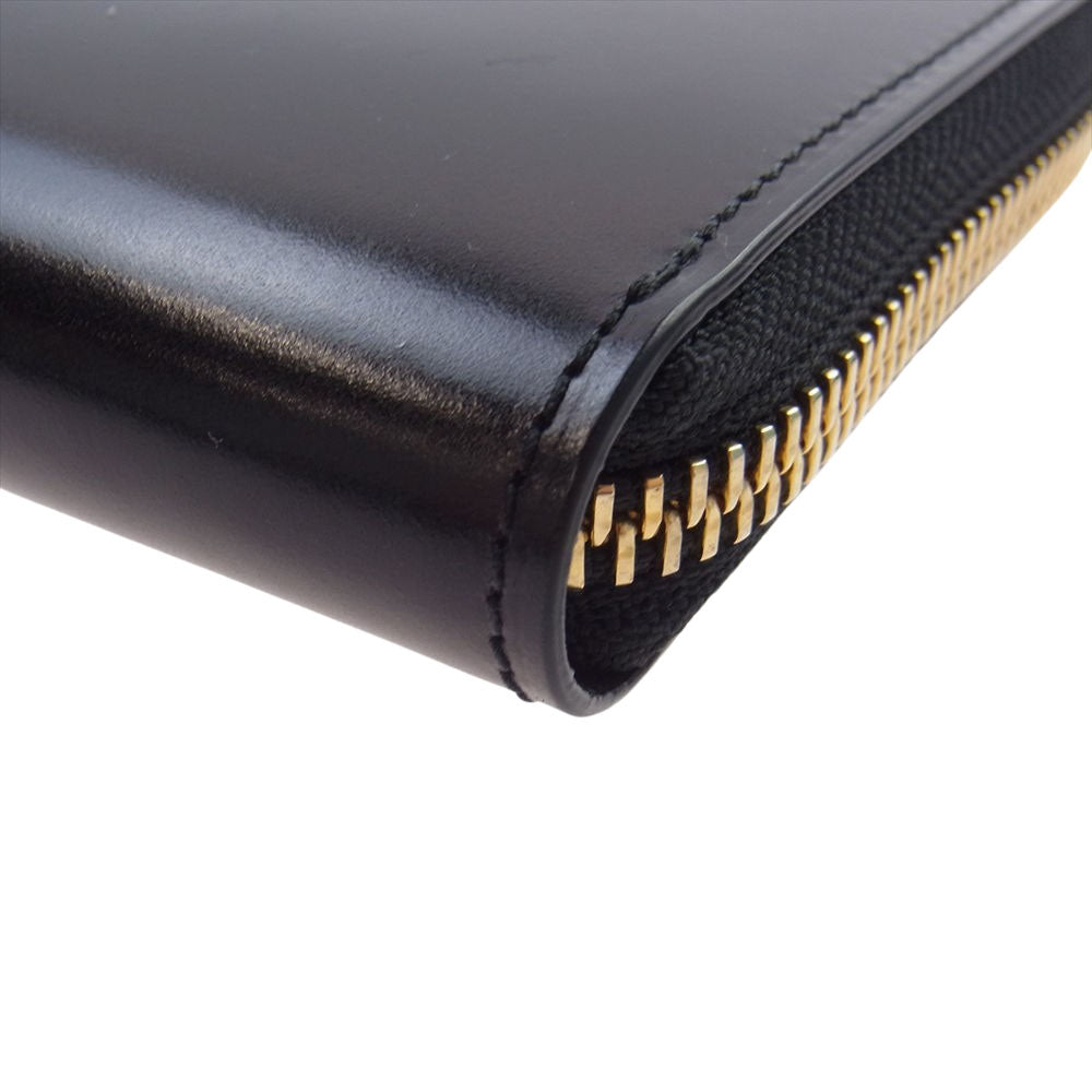 PORTER ポーター 184-02268 ビル コードバン ラウンドファスナー 長財布 ブラック系【美品】【中古】