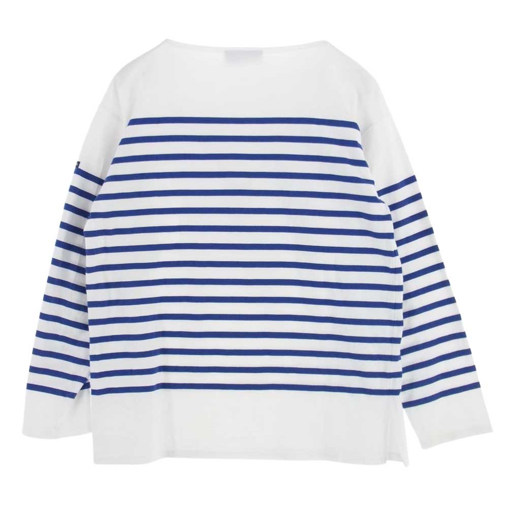 SAINT JAMES セントジェームス ボーダー バスク シャツ ホワイト系 ブルー系【中古】