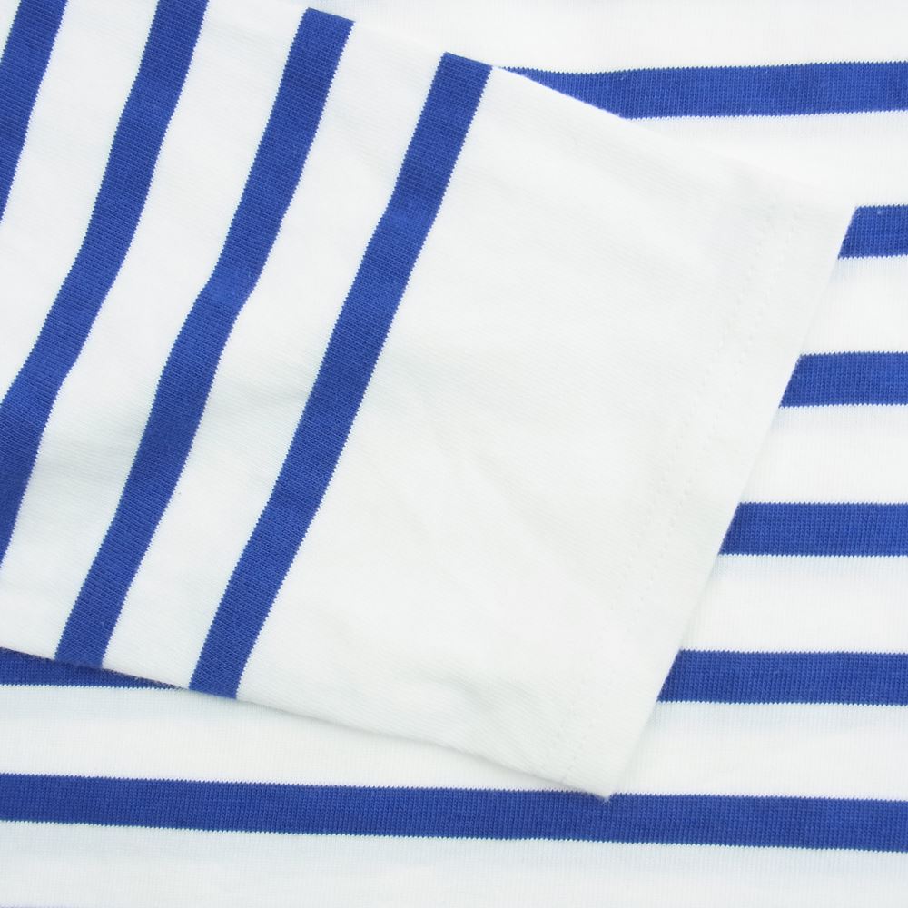 SAINT JAMES セントジェームス ボーダー バスク シャツ ホワイト系 ブルー系【中古】