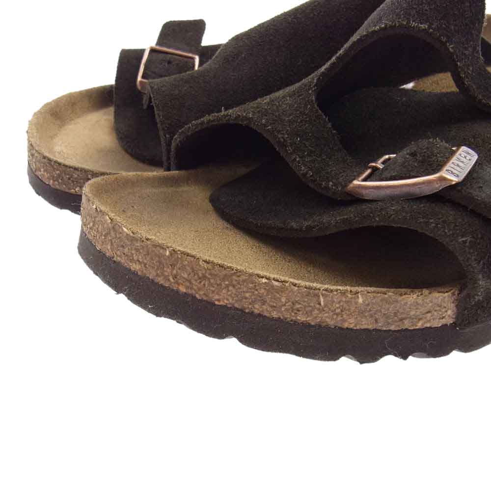 BIRKENSTOCK ビルケンシュトック 1009531 Zurich Soft Footbed チューリッヒ ソフトフットベッド スエードレザー サンダル ブラウン系 39【中古】
