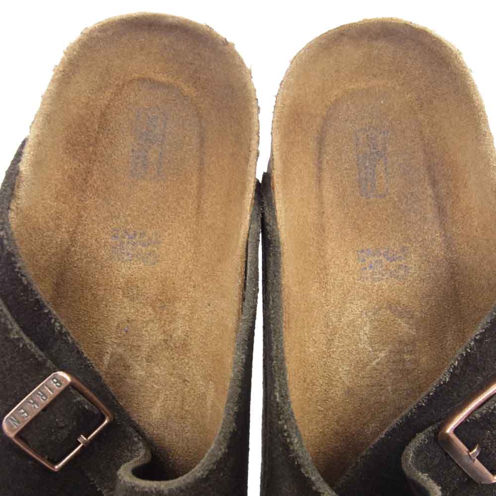 BIRKENSTOCK ビルケンシュトック 1009531 Zurich Soft Footbed チューリッヒ ソフトフットベッド スエードレザー サンダル ブラウン系 39【中古】