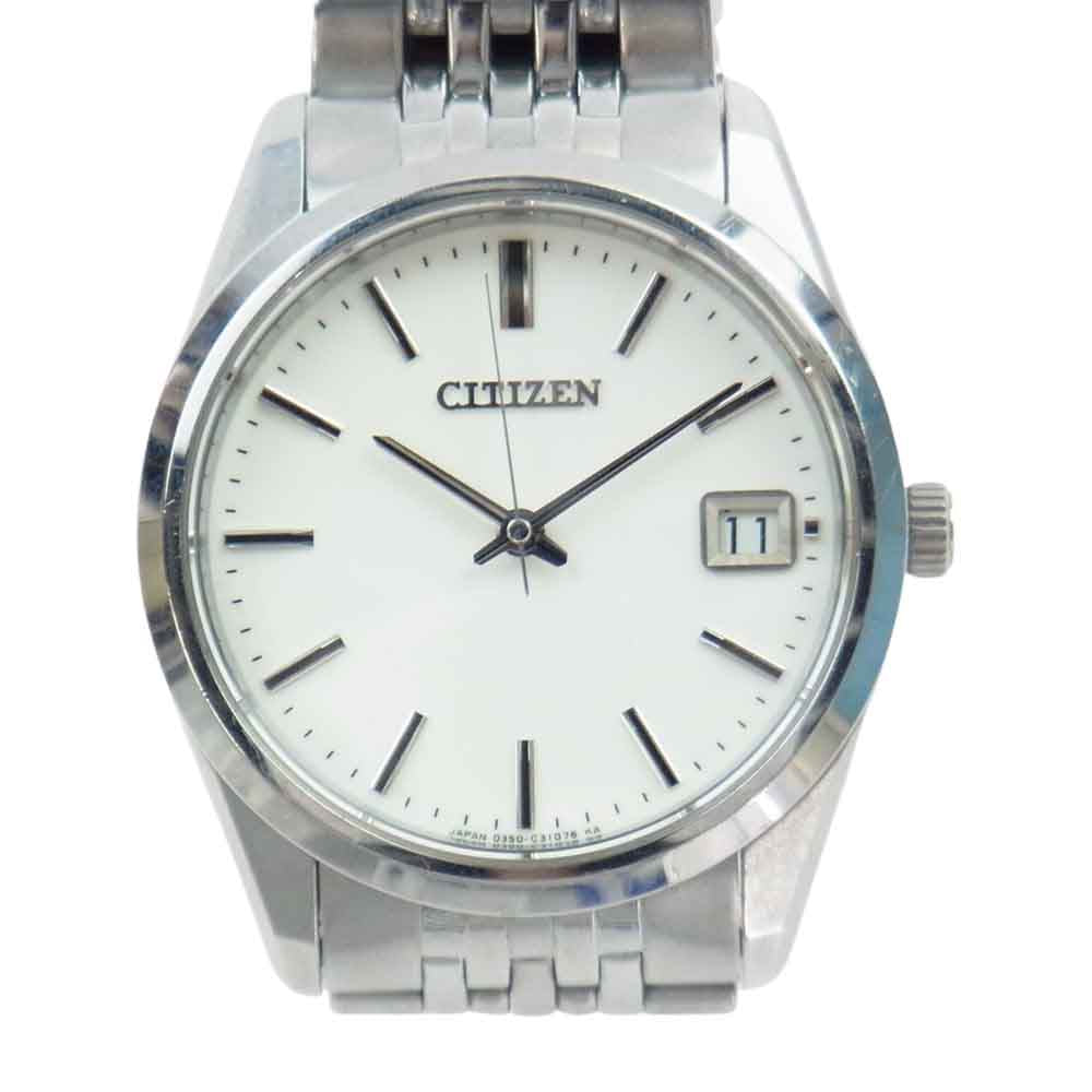 CITIZEN シチズン 0350-C30919 ザ シチズン デイト リストウォッチ 腕時計 シルバー系【中古】