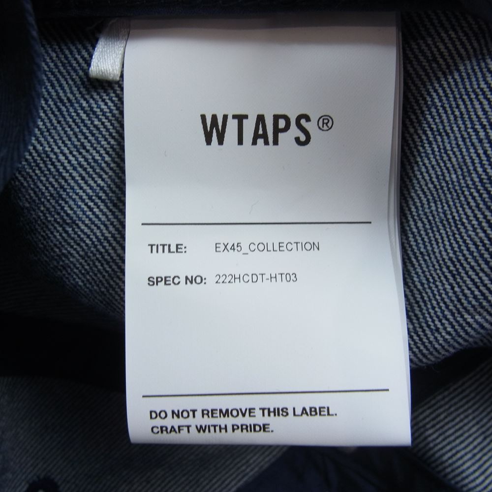 WTAPS ダブルタップス 222HCDT-HT03 COTTON. DENIM. LEAGUE コットン デニム リーグ キャップ インディゴブルー系 F【極上美品】【中古】