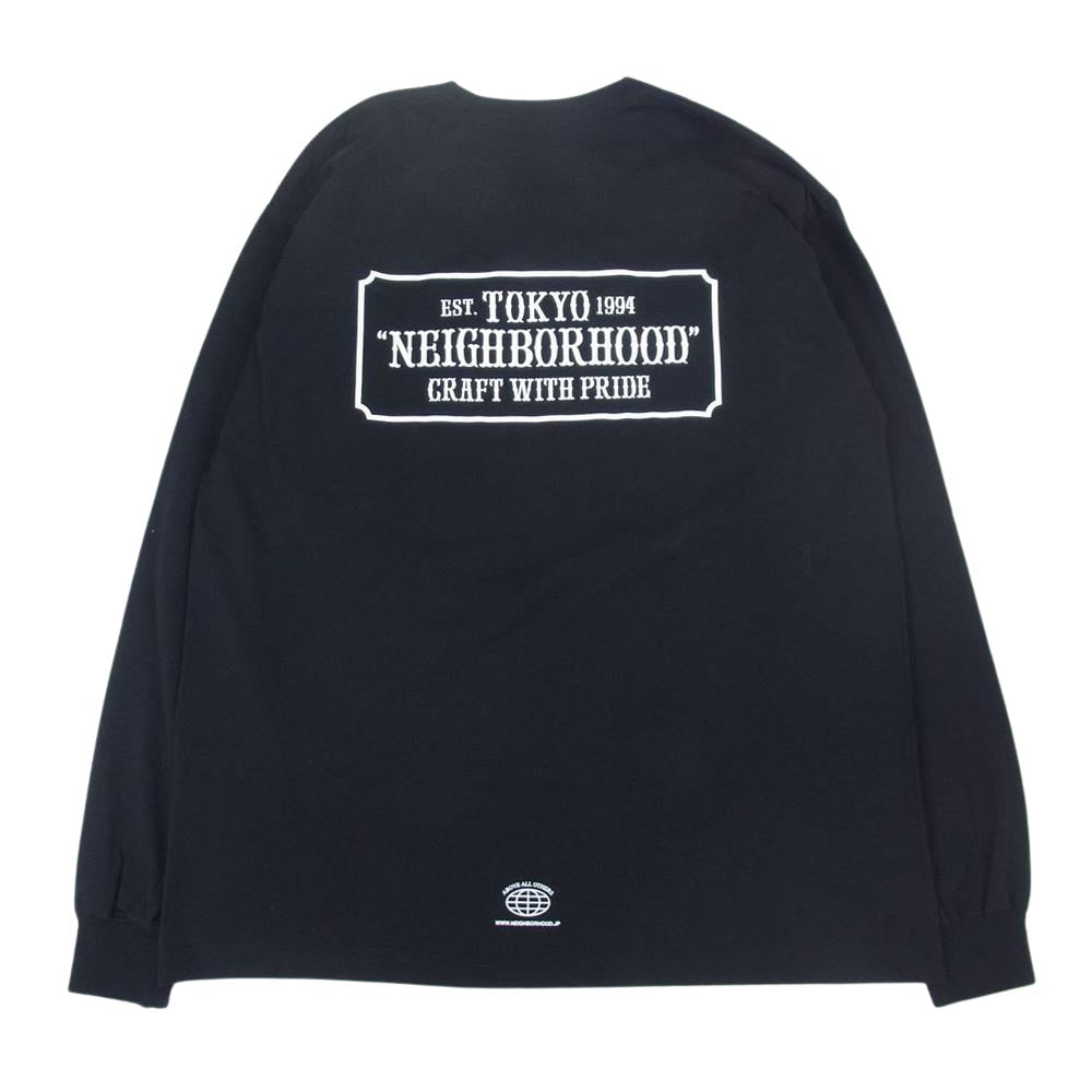 NEIGHBORHOOD ネイバーフッド ロングスリーブ Tシャツ ロンT ブラック