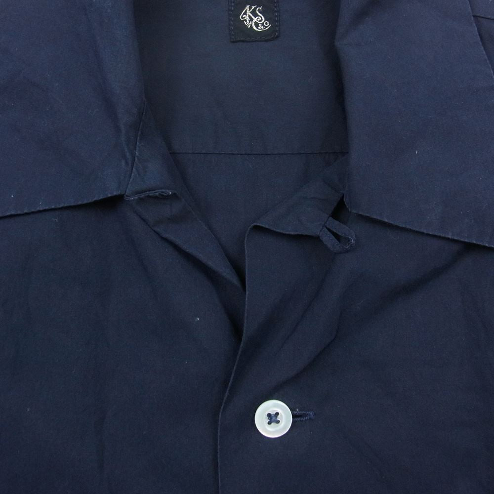 キャプテンサンシャイン   KS7SSH01 Vacation Shirt バケーションシャツ オープンカラー 半袖 ネイビー系 36【中古】