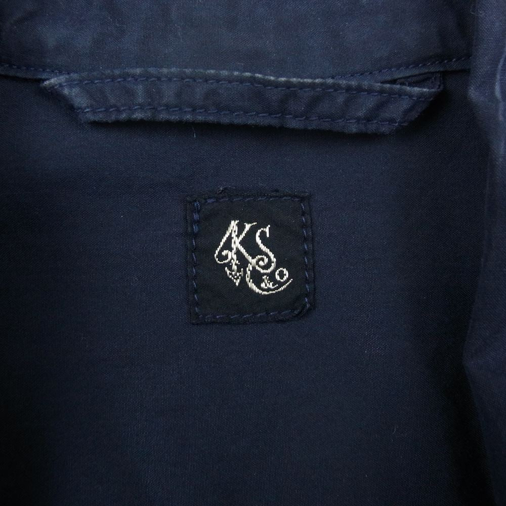 キャプテンサンシャイン   KS7SSH01 Vacation Shirt バケーションシャツ オープンカラー 半袖 ネイビー系 36【中古】