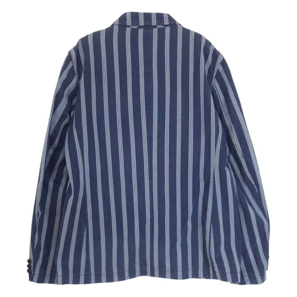 Engineered Garments エンジニアードガーメンツ ストライプ テーラード ジャケット ネイビー系 S【中古】
