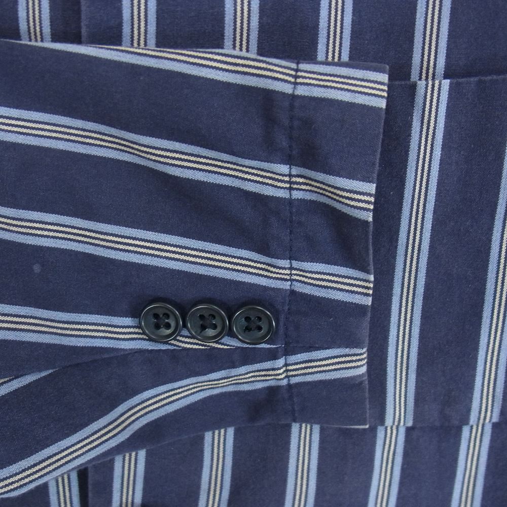 Engineered Garments エンジニアードガーメンツ ストライプ テーラード ジャケット ネイビー系 S【中古】