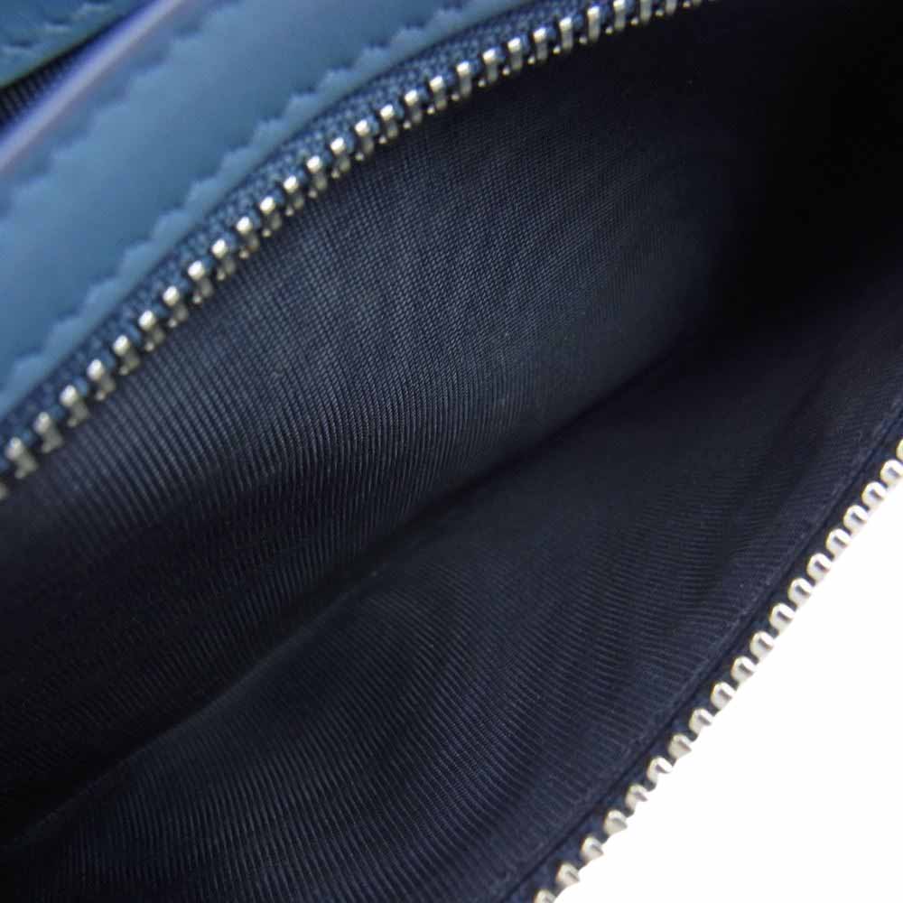 MAISON MARGIELA メゾンマルジェラ SA1UI0021  4ステッチ グレインレザー 長財布 ライトブルー系 SIZE:UNI【中古】